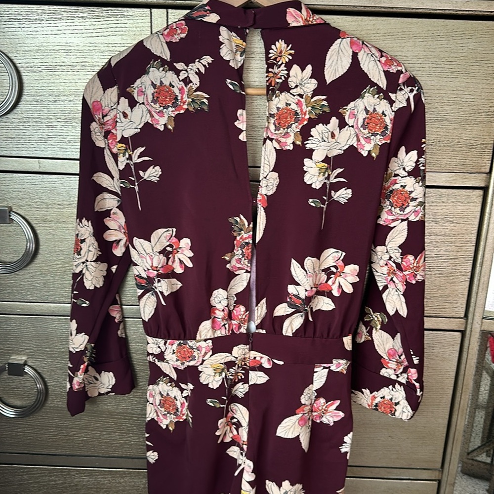🛍️SALE🛍️ ZARA Floral Print Jumpsuit with‎ Open Back Details - Picture 7 of 7